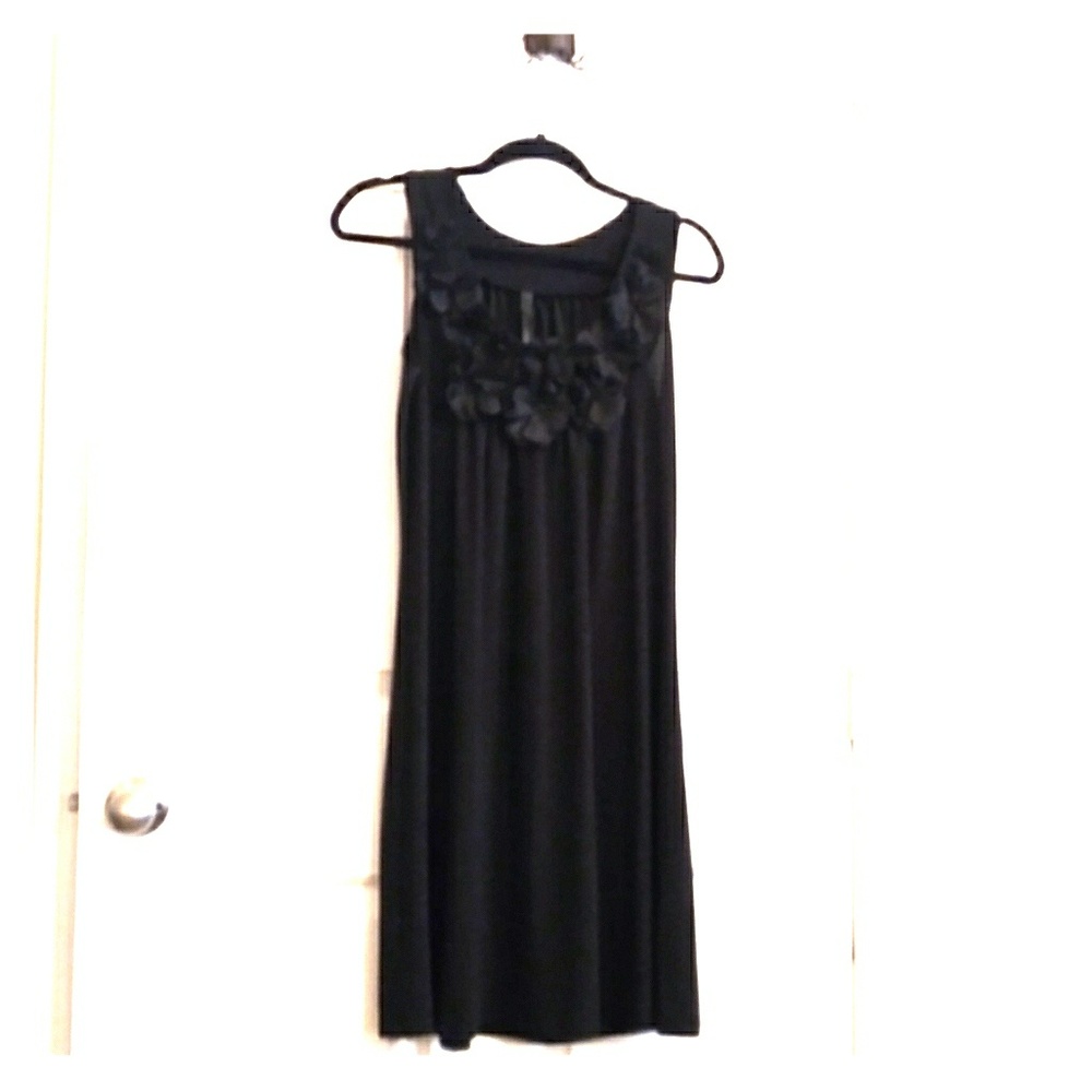 Mic & Dom Little Black Dress Ruffled Front NWOT